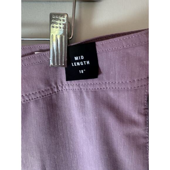 RVCA Standard Curran Swim Trunks Board Shorts Purple Sz 36 Mid Length 18" NWT - Picture 16 of 16